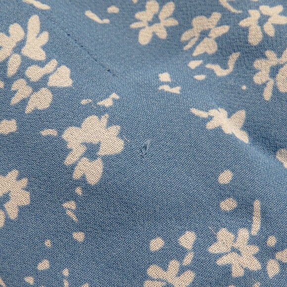 Reformation Kourtney Blue Floral Tie Shoulder Midi Dress Sz 2 Coquette - Picture 13 of 13